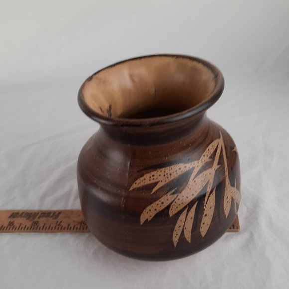 B Welsh, Pacific Stoneware, Hand Painted, Pottery Vase, Made in USA in 1971 - Picture 4 of 7